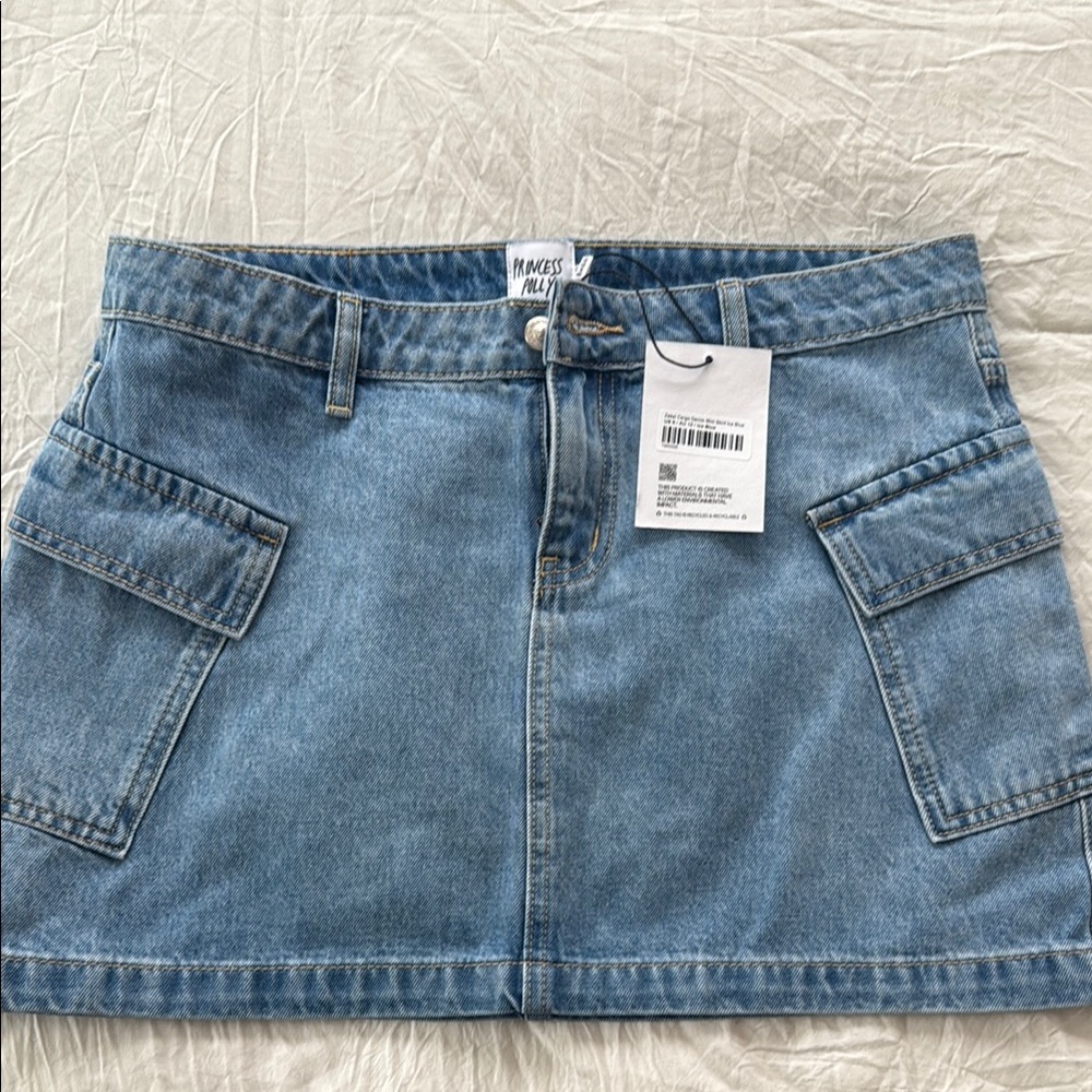 Denim Mini Skirt princess polly